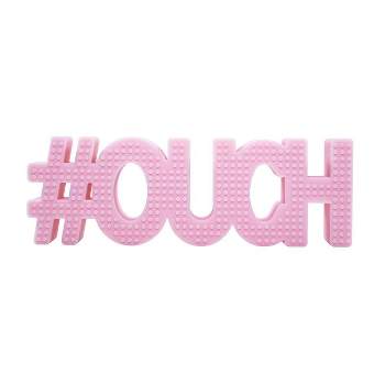Hudson & Heart Company #Ouch Teetheword Baby Teether - Pink 2.7oz