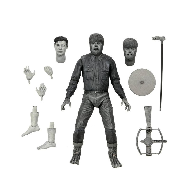 Universal Monsters - 7&#34; Scale Action Figure - Ultimate Wolf Man (B&#38;W) (Target Exclusive), 1 of 7