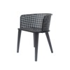 VisioGear Dining Chair, 2-Piece Patio Chairs for Garden, Balcony, Black, 22.25"*21.5"*28.25" - 4 of 4