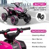 12V Kids Ride On ATV, 4 Wheeler Electric Vehicle for Toddlers, Battery Powered Motorized Quad Toy Car - 3 of 4