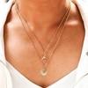 HTUTWOO Women Layered Shell Necklace, Gold Seashell Starfish Pendant Necklace , Adjustable Chain, Trendy Beach Vacation Jewelry - 2 of 4