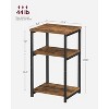 Side Table, Small End Table, Tall Nightstand for Living Room, Bedroom, Office, Bathroom - 3 of 4