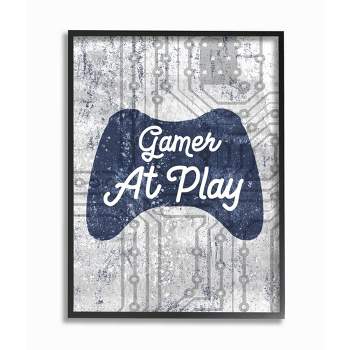 Stupell Industries Gamer at Play Quote Video Game Technology Boys