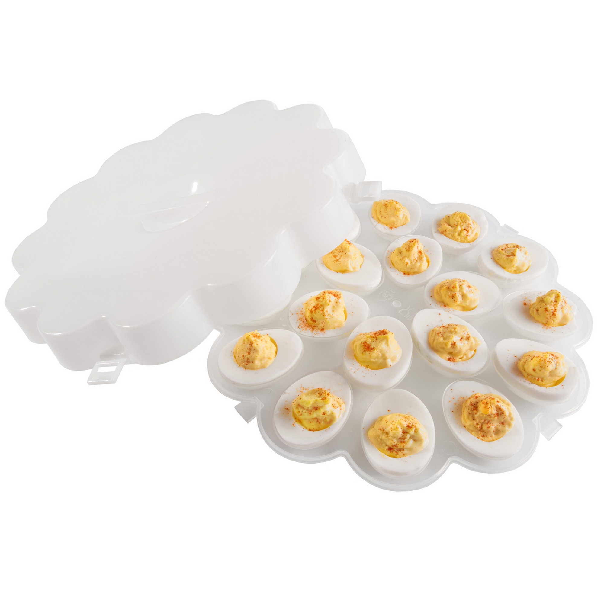 Hastings Home Set of 2 Egg Trays, Clear