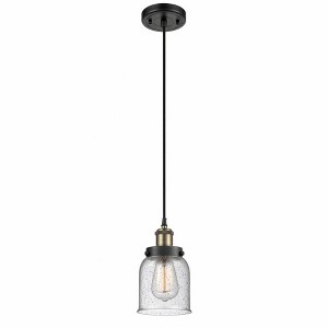 Bell - 1 Light Cord Hung Mini Pendant In Industrial Style-10 Inches Tall and 5 Inches Wide - 1 of 1