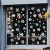 Unique Bargains Christmas Decorations for Windows and Home Christmas Window Clings Party Supplies White 1 Set - 4 of 4