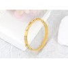 Anna-Kaci 18K Gold Plated Crystal Rhinestone Bangle Bracelets for Women with Cubic Zirconia Stainless Steel Bracelet for Valentines, Birthday - 4 of 4