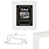 Cardinali Plein Air, White 8x10" Picture Frame with Acrylic Glazing & Cardboard Backing, for Photography or Canvas Frame, 3 Wide Moulding, 1/2 Rabbet - 3 of 4