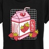 Women's - Instant Message - Strawberry Milk Short Sleeve Graphic T-Shirt - 2 of 4