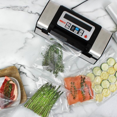 Nesco Deluxe Silver Plastic Vacuum Sealer with 130-Watt Pump