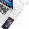 SANOXY Cables and Adapters; 3 Ports USB Charger with 2 AC Outlets Aluminum Power Strip, Travel Charger Station, Silver - 4 of 4