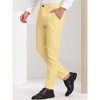 INSPIRE CHIC Men's Houndstooth Geometric Printed Color Block Dress Pants - 2 of 4