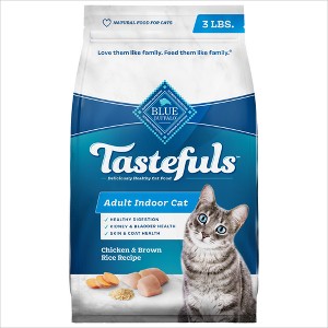 Blue Buffalo Tastefuls Adult Indoor Dry Cat Food with Chicken & Brown Rice - 3lbs - 1 of 4