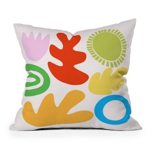 16"x16" Lane And Lucia Collecting Happy Things Square Throw Pillow Cream - Deny Designs - 1 of 4