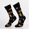 Cat Resting on a Bookshelf Socks (Men's Sizes Adult Large) from the Sock Panda - 3 of 4