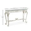 Tempered Glass Console Tables for Entryway Easy Assembly Sofa Tables for Living Room - 4 of 4