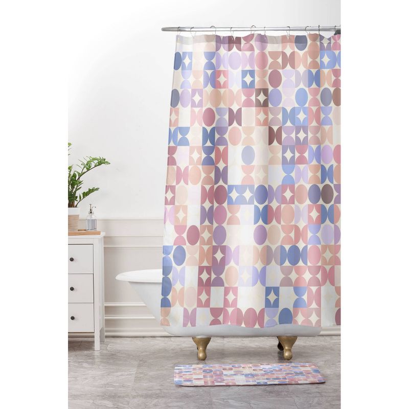 Retro Groovy Boho Pattern Shower Curtain - Deny Designs, 4 of 5