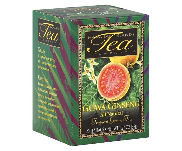 Hawaiian Islands Tea Company Guava Ginseng Tea - 20ct