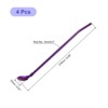 Unique Bargains Stainless Steel Reusable Long Handle Cocktail Drinking Straws Spoon 4 Pcs - 2 of 4
