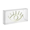 11.8" Eye Acrylic Box Pendant with USB Power, Boho-Chic Decor - JONATHAN Y: LED Nightstand Lamp - image 2 of 4