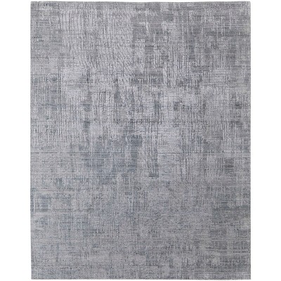 Eastfield Modern Abstract Blue/Silver Area Rug