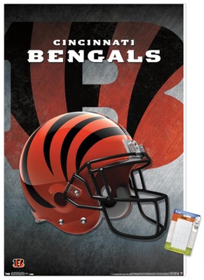 : Trends International NFL Cincinnati Bengals - Drip Helmet 20  Wall Poster with Push Pins : Sports & Outdoors