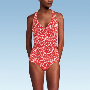 Lands' End Women's Twist Halter Tankini Top - 1 of 3