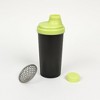 Amber Fight Gear Shaker Glass with Cap No. 3, Durable BPA-Free Polymer, Leak-Proof,Effective Protein Mixing, Portable,Versatile for Gym & Sports,Green - 2 of 3