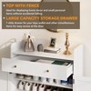 4-Tier Shoe Storage Cabinet, Metal Legs & Adjustable Shelves, Wooden Shoe Rack Organizer - 4 of 4
