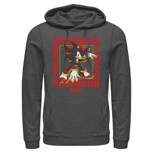 Mens Sonic the Hedgehog Shadow Text Frame Lightweight Hoodie - 1 of 4