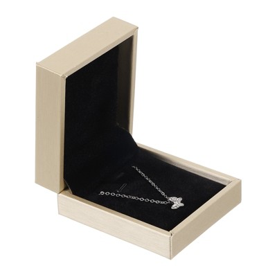 Leather Necklace Pendant Box Necklace Box for Jewelry Gifts, Vintage Pendant Storage Display Case Gift Boxes