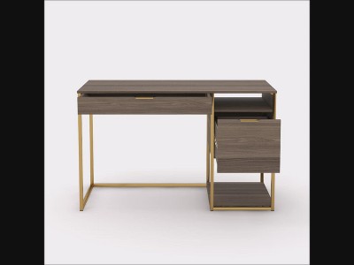 Sindoori Mango Wood Desk with Drawer and Filing Cabinet