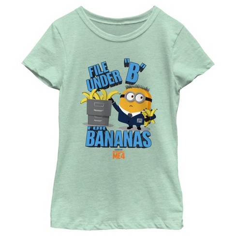 Girl's Despicable Me 4 Jorge File Under "B" for Bananas T-Shirt - image 1 of 4