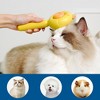 BABYYER Cat Brush for Short or Long Haired Cats Dogs Rabbits, Cute Dog Brush with Release Button for Massage and Removes Loose Fur - 4 of 4