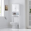 Dcolora Over The Toilet Cabinet for Bathroom Storage, Above Toilet Storage Cabinet with Doors - 4 of 4