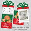 Big Dot of Happiness Gingerbread Christmas - Gingerbread Man Holiday Party Money and Gift Card Sleeves - Nifty Gifty Card Holders - 8 Ct - 3 of 4