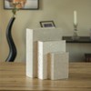 Vintiquewise Set of 3 Velvet Vintage Storage Wooden Antique Classic Decorative Book Box Holder - 3 of 4