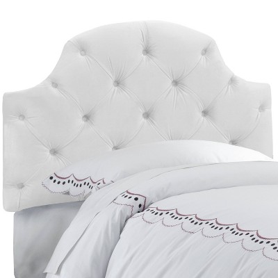 target white headboard