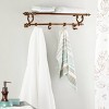 24" x 6" Modern Copper Finish Aluminum Wall Hook Shelf - Olivia & May: Vertical, No Assembly Required - 2 of 3