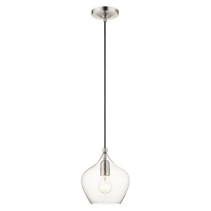 Livex Lighting Pendants 1 - Light Pendant in  Brushed Nickel - 1 of 4