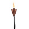 BirdRock Home 4-Pack Outdoor Wide Conical Torches - Bronze - 3 of 4