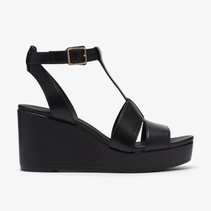 Clarks Womens Sabina Hope Black Leather Sandals 11 Medium : Target
