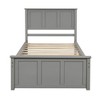NicBex Twin Size Storage Bed with Headboard, Modern Pine Bed Frame with 2 Drawers for Bedroom, Easy Assembly - 4 of 4