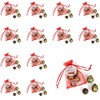 12 Or 24 Pack Happy Holidays Red Organza Bags With Dubai Truffles - Red Truck (4 Truffles Per Bag) - 3 of 4