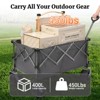 YONWAY Foldable Utility Wagon Cart 400L Heavy-Duty with 450lbs Capacity & All-Terrain Wheels-Quick-Fold Design for Camping,Gardening,Groceries - 2 of 4