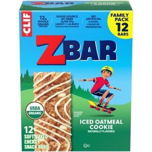 CLIF Kid ZBAR Organic Iced Oatmeal Cookie Snack Bars - 1 of 4