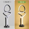 Vynxaria Small Unique Bedside Dimmable LED Table Lamp with Plug, Modern Desk Lamp for Girls Room, Living Room, Dresser - 4 of 4