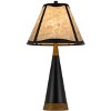 Cal Lighting BO-3123TB 150W 3 Way Clemente Metal/Rubber Wood Mica Table Lamp - 2 of 4