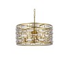 Elegant Lighting Kennedy 5 - Light Pendant in  Brass - 2 of 4