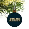 Jeopardy Classic Logo Mini Small Tiny Wood Christmas Tree Holiday Ornament - 3 of 4